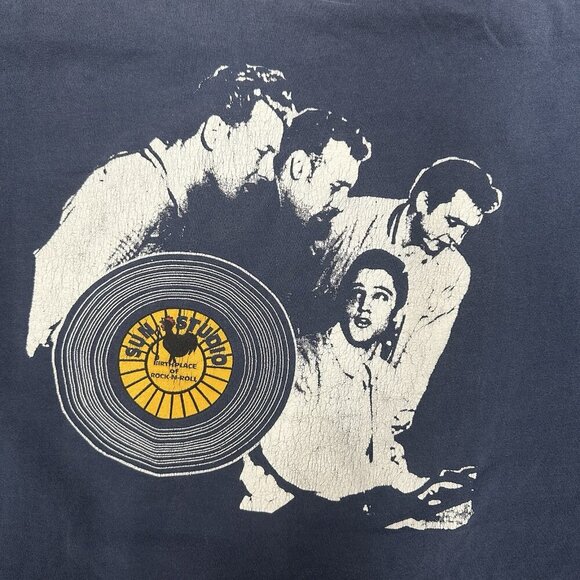Vintage Sun Studio T-shirt XL Memphis Tennessee Elvis Cash Single Stitch - Picture 3 of 8